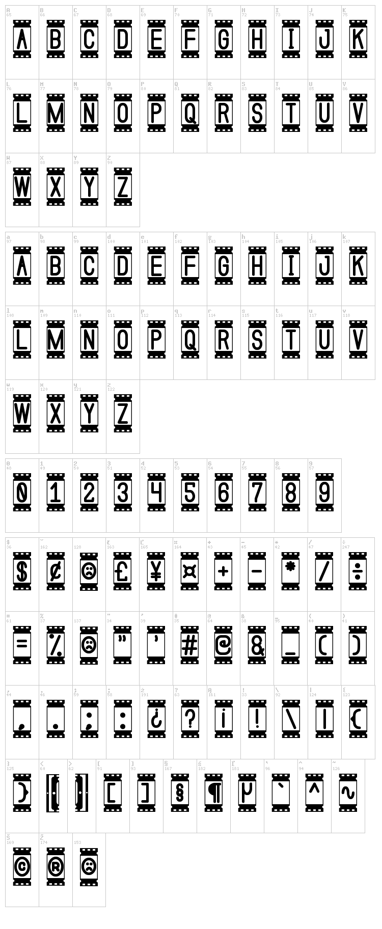 Coming Soon St font map